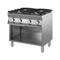 Meking - cucina fiamma libera a gas inox bim 800x700x850/900H kg.65 Kw. 7x2-4