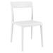 Dining Chair Set of 2 Glossy White Belen Kox