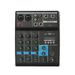 Vistreck Professional 4-Channel Mixing Console USB Mixer with Sound Effects Console Computer Tuning Soundcard Mixer with Connection Reverb Gain High and Low Tone Adjustment for Home Recording Stag