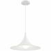 23784LEDDLP-MWH-Access Lighting-Costa - 4W 1 LED Pendant In Contemporary Style-8.25 Inches Tall and 15.75 Inches Wide-Matte White Finish