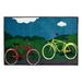 Set of Two Buddy Time Kids Rugs for Childrens Bedroom Classroom and Playroom (Bike & Beach Chair)