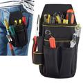 Tool Belt Bag Tool Waist Bag Oxford Cloth Tool Pocket Pouch Belt Small Pocket Tool Bag Tool Organizer with Waist Belt Heavy Duty Waist Work Pouch Multi-Pocket Tool Holder