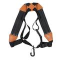 Saxophone strap Saxophone Double Shoulder Strap Universal Saxophone Harness Strap (Black)