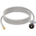 15FT Braided Propane Hose Regulator Fit for Gas Grill Propane Fire Pit Propane Stove and More Low Pressure 3/8 Female Flare