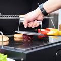 1Pcs Stainless Steel Burger Press 6.2 inch Round Burger Smasher Professional Griddle Accessories Kit Grill Press Perfect for Flat Top Griddle Grill Cooking