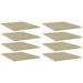 moobody 8 Piece Bookshelf Boards Engineered Wood Replacement Panels Display Stand Shelves for Bookcase Storage Cabinet Shelf Unit 15.7 x 19.7 x 0.6 Inches (W x D x H)