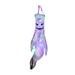 Taize Halloween Ghost Windsock Glowing Folding Spooky Creepy Large Festival Decoration Polyester Ghost Festival House Hanging White Ghost Face Pendant for Outdoor