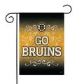 NHL Hockey Boston Bruins Go Bruins 13 x 18 Double Sided Garden Flag