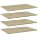 moobody 4 Piece Bookshelf Boards Engineered Wood Replacement Panels Display Stand Shelves for Bookcase Storage Cabinet Shelf Unit 23.6 x 15.7 x 0.6 Inches (W x D x H)