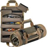 Hesxuno Bag Tool Organizer - Small Tool Bag With Detachable Pouch Heavy Duty Roll Up Tool Bag Organizer: 6 Tool Bags - Gift For Him Tool Roll Organizer For Mechanics