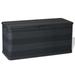 moobody Garden Storage Deck Box Weather Resistant Storage Cabinet Cushions Pillows Blankets Toys Organizer for Patio Lawn Indoor Outdoor Furniture Black 46.1 x 17.7 x 22 Inches (L x W x H)