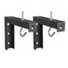 WALI Universal Projector Screen Ceiling Mount Wall Hanging Mount L-Brackets 6 inch Adjustable Extension with Hook Kit Perfect Projector Screen Placement Hold up to 66 lbs (PSM001-B) Black