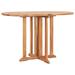 moobody Folding Garden Table Extendable Tabletop Butterfly Outdoor Dining Table Teak Wood Oval Picnic Table for Balcony Garden Backyard Patio Outdoor Furniture