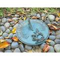 Solid Brass Hummingbird Sundial 8 Inches Wide