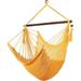 Caribbean Hammock Chair With Footrest - 40 Inch - Soft-Spun Polyester - (Yellow)