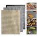 Uehgn BBQ Grill Mesh Mat Non Stick Fish Vegetable Mat Food Grade High Temperature Resistant Uninflammable Barbecue Grill Sheet Liners Rusable Grilling Mat