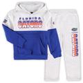 Preschool Heather Grey/Royal Florida Gators Playmaker Pullover Hoodie & Pants Set