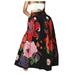 knqrhpse Maxi Dress Casual Dress Women Bohemian Floral Print Maxi Skirt High Waist Pocket Party Beach Long Skirt Womens Dresses Black Dress M