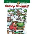 Pre-Owned Creative Haven Country Christmas Coloring Book Paperback