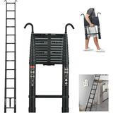 Aluminum Telescoping Ladder 16FT Telescopic Extension Ladder Collapsible Ladders for Home Outdoor Indoor Use Roof Working Rv Ladder Portable Extendable Ladders for Roof Camper 330 Pound Capacity