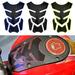 Xyer Fuel Tank Sticker Fish Bone Shape Universal 3D Motorbike Racing Fuel Tank Cover Protector Pad Sticker Decal Motorcycle Accessories Red One Size