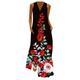 knqrhpse Casual Dresses Maxi Dress Casual Dress Dress Cami V Neck Summer Dress Print Party Sleeveless Maxi With Pockets Women Women s Dress Womens Dresses Red Dress L