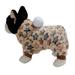 Dog Cat Fall And Winter Flannel Hooded Pet Clothing Beige
