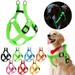 Spencer Light Up Dog Harness No Pull LED Dog Harness Rechargeable Reflective Dog Vest Adjustable Dog Vest Harness for Small Medium Large Dogs Outdoor Walking Travel (Yellow S)