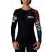 Raven Fightwear Women s Aerial Assault BJJ Rash Guard MMA Red/White/Blue