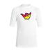 Junior Guards Shaka Short Sleeve Rashguard - White - XL