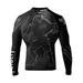 Raven Fightwear Men s BJJ Horror Werewolf Jiu Jitsu BJJ Rash Guard MMA Black Edition