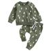 JYYYBF 2Pcs Kids Baby Boy Halloween Outfits Long Sleeve Ghost Print Sweatshirt and Pants Suit Toddler Clothes