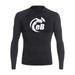 eBodyboarding Launch Out Logo Long Sleeve Rashguard-BK / WH