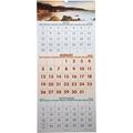 ZQRPCA Visual Organizer Recycled Scenic Three-Month Wall Calendar Large Wall 2013 (DMW503-28)