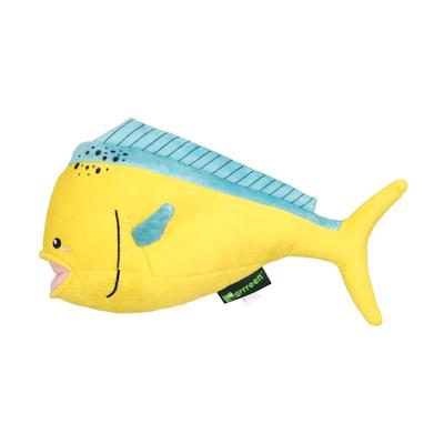 Plush Mahi Mahi Dog Toy Medium, Yellow