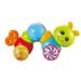 Frcolor Press and Crawl Toy Caterpillar Push Rattle Toy Activity Toy for Toddler Kids Children (Random Colorï¼‰
