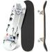 Prxcm Skateboard Complete for Beginners Adults Teens 31x 8â€� Cranes bamboo stems a waterfall traditional oriental style Hieroglyphs Maple Double Kick Concave Skateboards