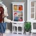 Mini dollhouse bookshelf Mini Dollhouse Bookshelf Doll House Cabinet Kids Dollhouse Miniature Furniture Accessory