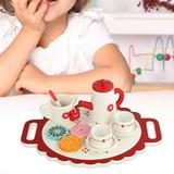 Wooden Toy Wooden Cake Stand and Cakes Toy Kitchen Accessories Pretend Tea Set Toy Wooden Toys Cake Wooden Tea Set for A