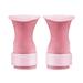 2x Weight Lifting Wrist Hooks Straps Adjustable Durable for Deadlift Pink