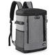 24L Backpack Cooler Large Capacity Insulation Backpack Waterproof Laptop School Backpack Grey