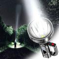 Clearanceï¼�Flashlight USB Rechargeable Strong Light Portable Flashlight USB Rechargeable ABS Outdoor LED Multifunctional Household Searchlight Portable Lamp