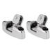 2 Pieces universal Bimini Top Fitting Boat 150Â° Swivel Mount Deck Hinge - Corrosion Resistance 316 Stainless Steel 70 x 25 x 45mm