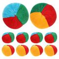 NUOLUX 10pcs Outdoor Bean Bags Cloth Pumpkin Shaped Game Toys Throwing Bean Bags