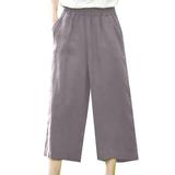 Quealent Womens Pants Women s Golf Pants with Pockets Stretch High Waisted Ankle Pants for Women Travel Work (Khaki L)