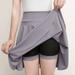 Wyongtao High Waisted Tennis Skirt for Women Skorts Skirts Casual Modest Long Golf Athletic Running Gray XXL