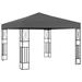 moobody Party Tent Outdoor Gazebo Steel Frame Fabric Sunshade Shelter Canopy Anthracite for Backyard Yard Wedding BBQ Camping Festival Shows 9.8ft x 9.8ft x 8.5ft (L x W x H)