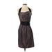 Zara Basic Cocktail Dress: Brown Dresses - Women's Size Small