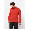 Fleecejacke JACK WOLFSKIN "KOLBENBERG FZ M", Herren, Gr. S (48), rot (strong, rot), OBERSTOFF 95% POLYESTER, 5% ELASTHAN FUTTER 100% POLYESTER, Jacken