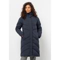 Daunenmantel JACK WOLFSKIN "MARIENPLATZ COAT W" Gr. XL (46), blau (night, blue) Damen Mäntel Daunenmäntel